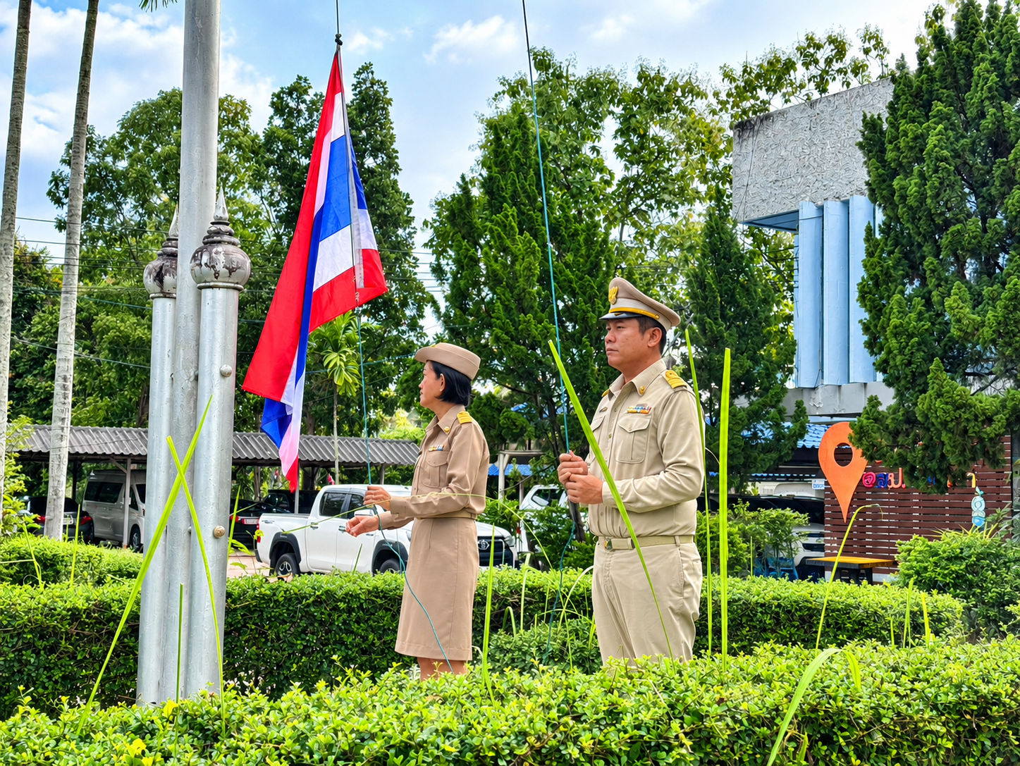 title - สำนักงานการปฏิรูปที่ดินจังหวัดพะเยา ร่วมกิจกรรม เคารพธงชาติไทย เนื่องในวันพระราชทานธงชาติไทย (Thai National Flag Day) ณ สำนักงานการปฏิรูปที่ดินจังหวัดพะเยา